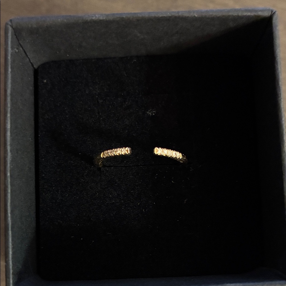 14k open diamond ring